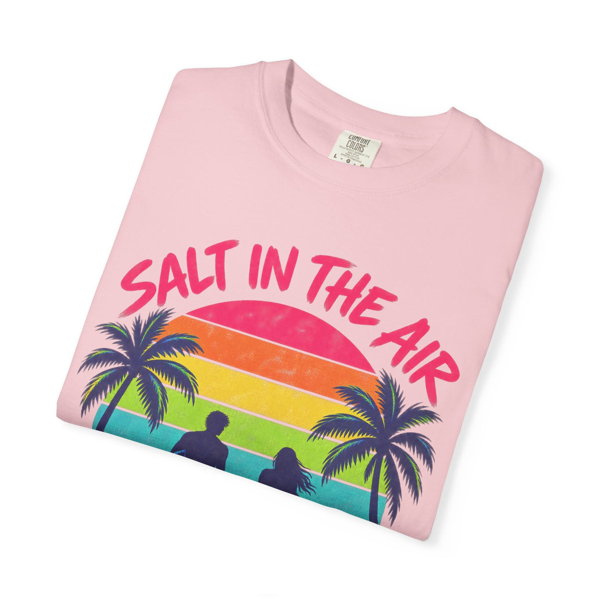 Salt In The Air Tee | Ocean Breeze Shirt | Retro Beach T-Shirt | Comfort Colors
