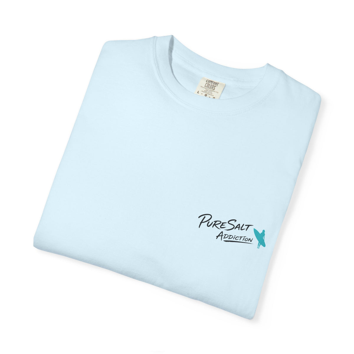 Just Chillin' Surf T-Shirt — Retro Beach Vibes with Guitarist Graphic