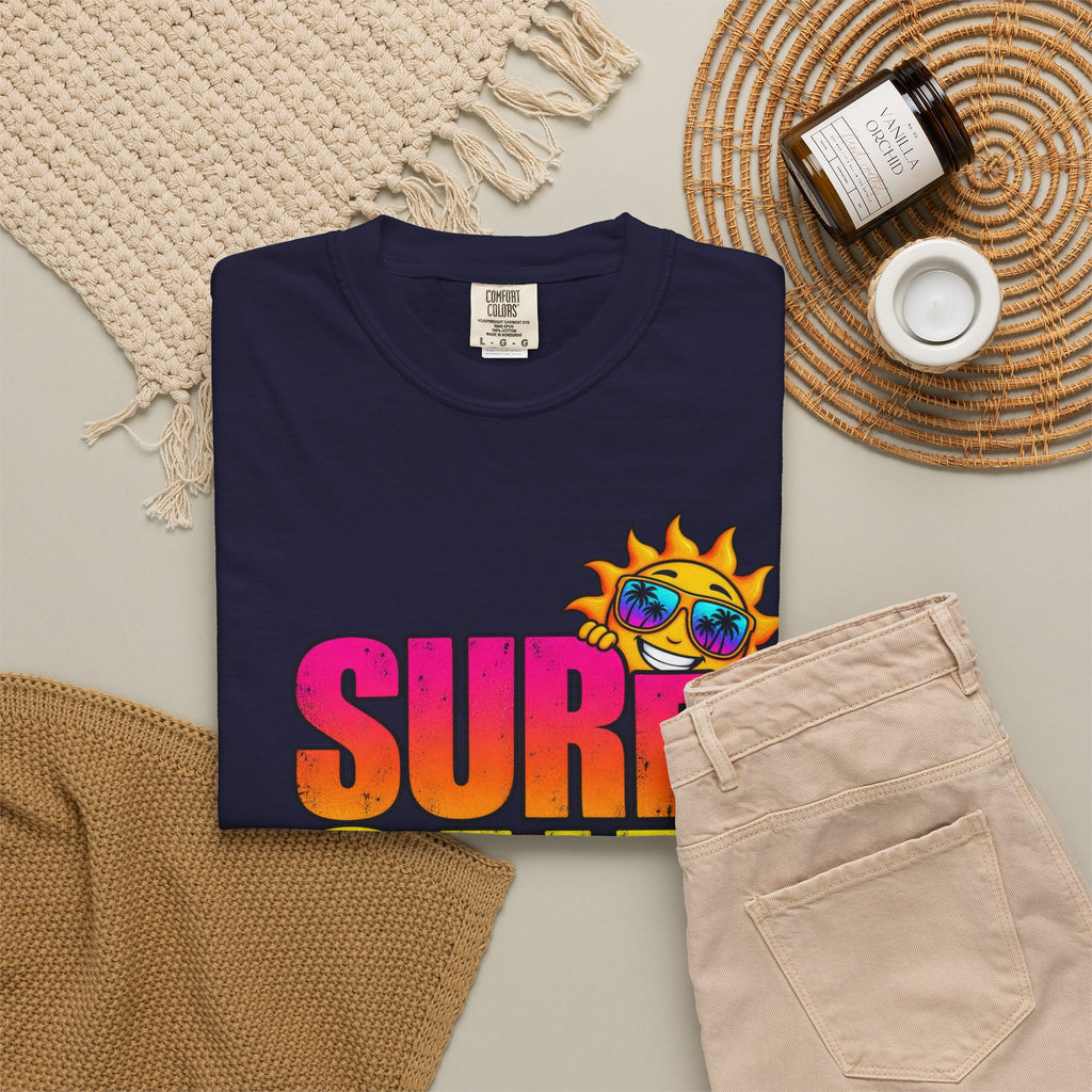 Surf Salt Soul Tee | Retro Surf Graphic Shirt | Colorful Beach T-Shirt | Comfort Colors