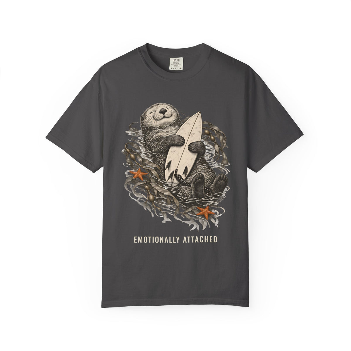 Emotionally Attached Otter Shirt | Cute Otters Holding Hands Tee | Comfort Colors T-Shirt