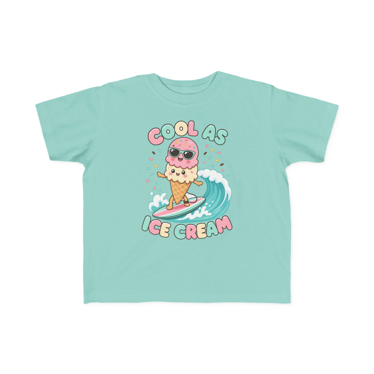 Cool As Ice Cream Kids Tee | Ice Cream Kids Shirt | Toddler Beach T-Shirt | Surf Kid Gift