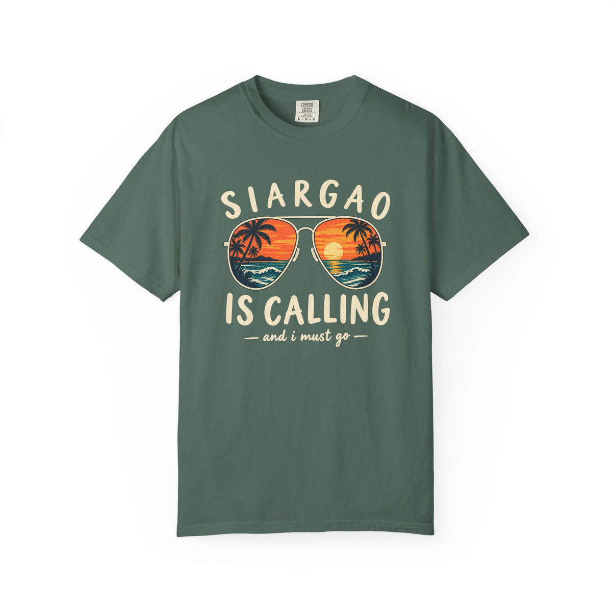 Siargao Is Calling Tee | Philippines Surf Shirt | Retro Sunglasses T-Shirt | Comfort Colors Gift