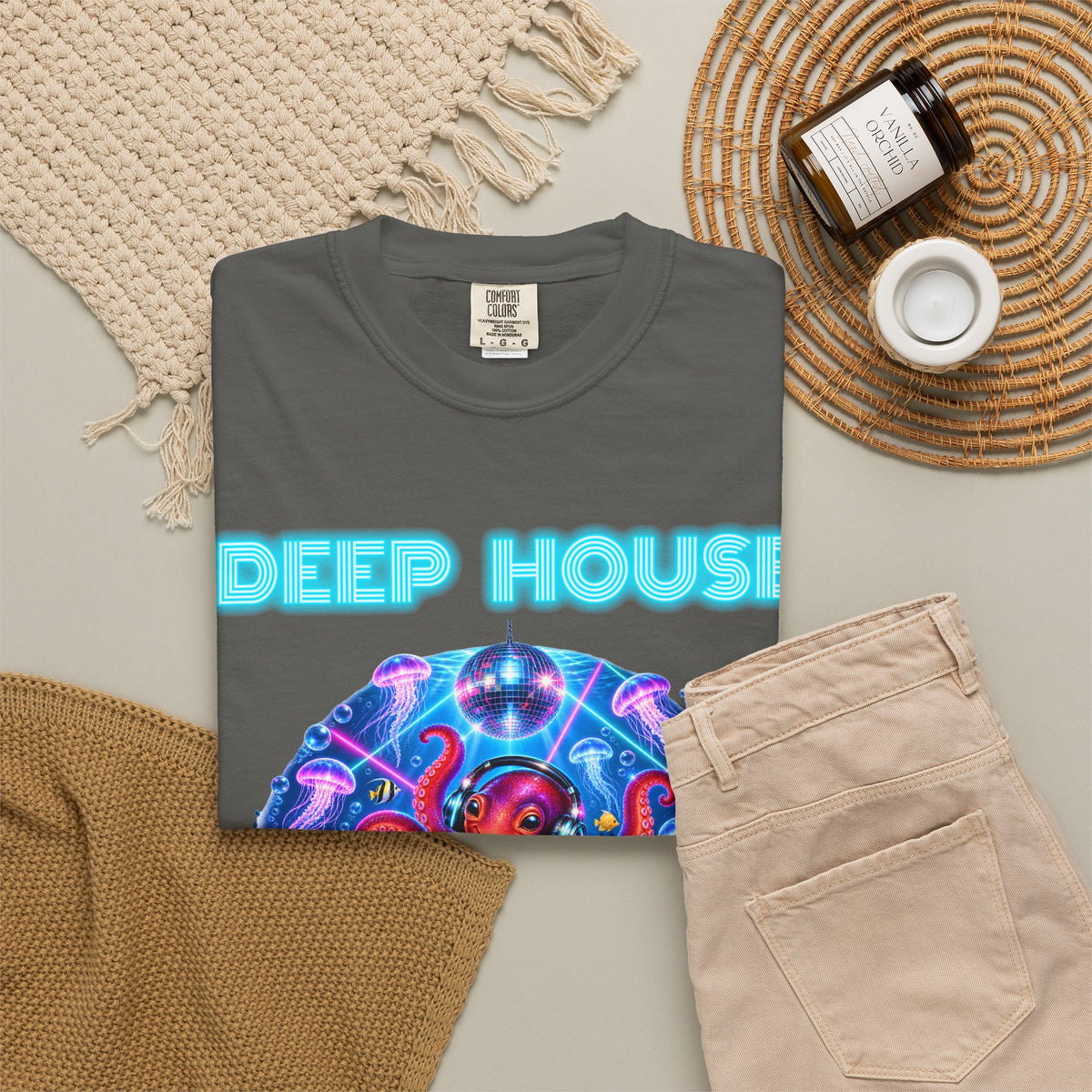 Octopus DJ Shirt | Deep House Rave Bootleg Tee | Comfort Colors T-Shirt