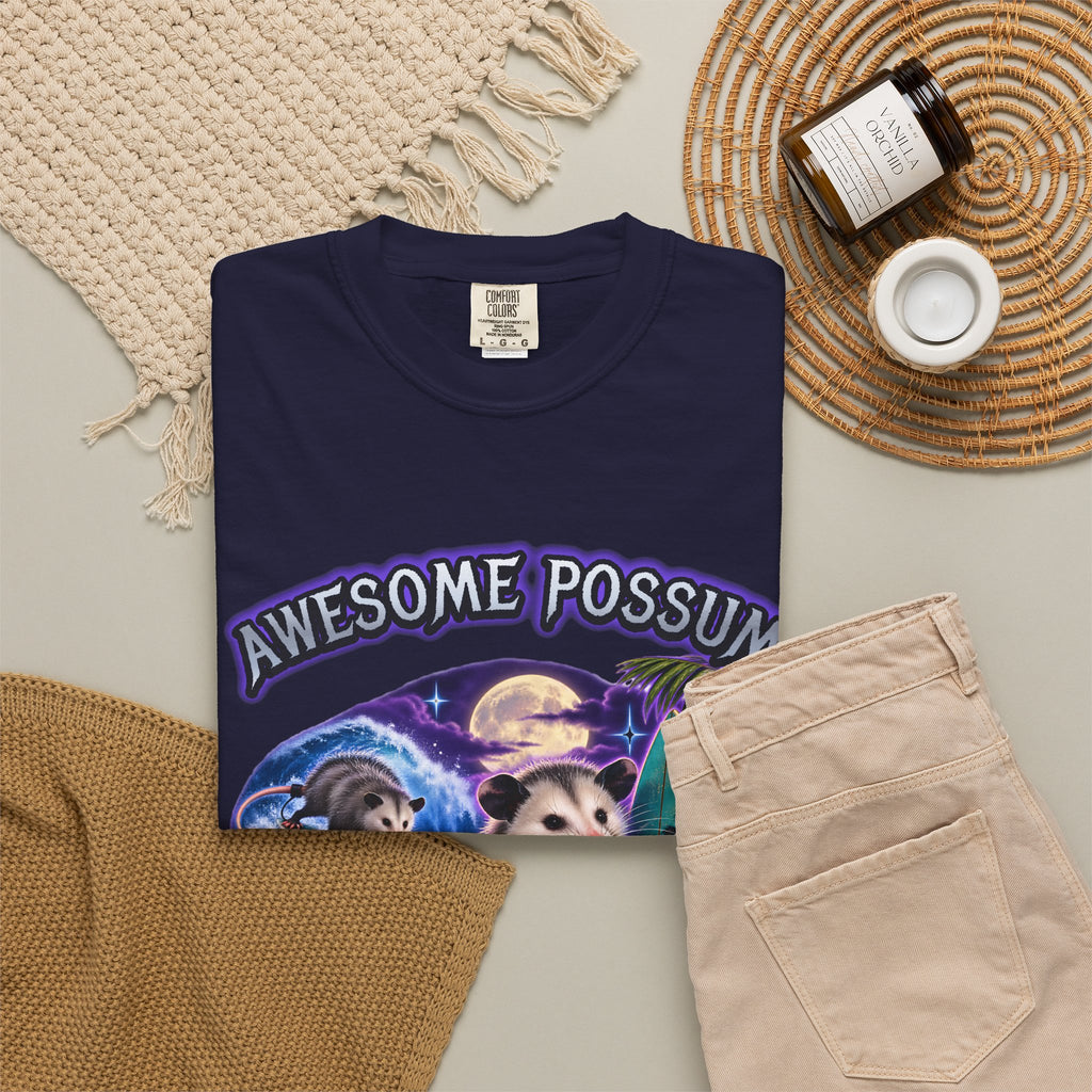 Awesome Possum Surf Team Shirt | Funny Possum Bootleg Tee | Comfort Colors T-Shirt