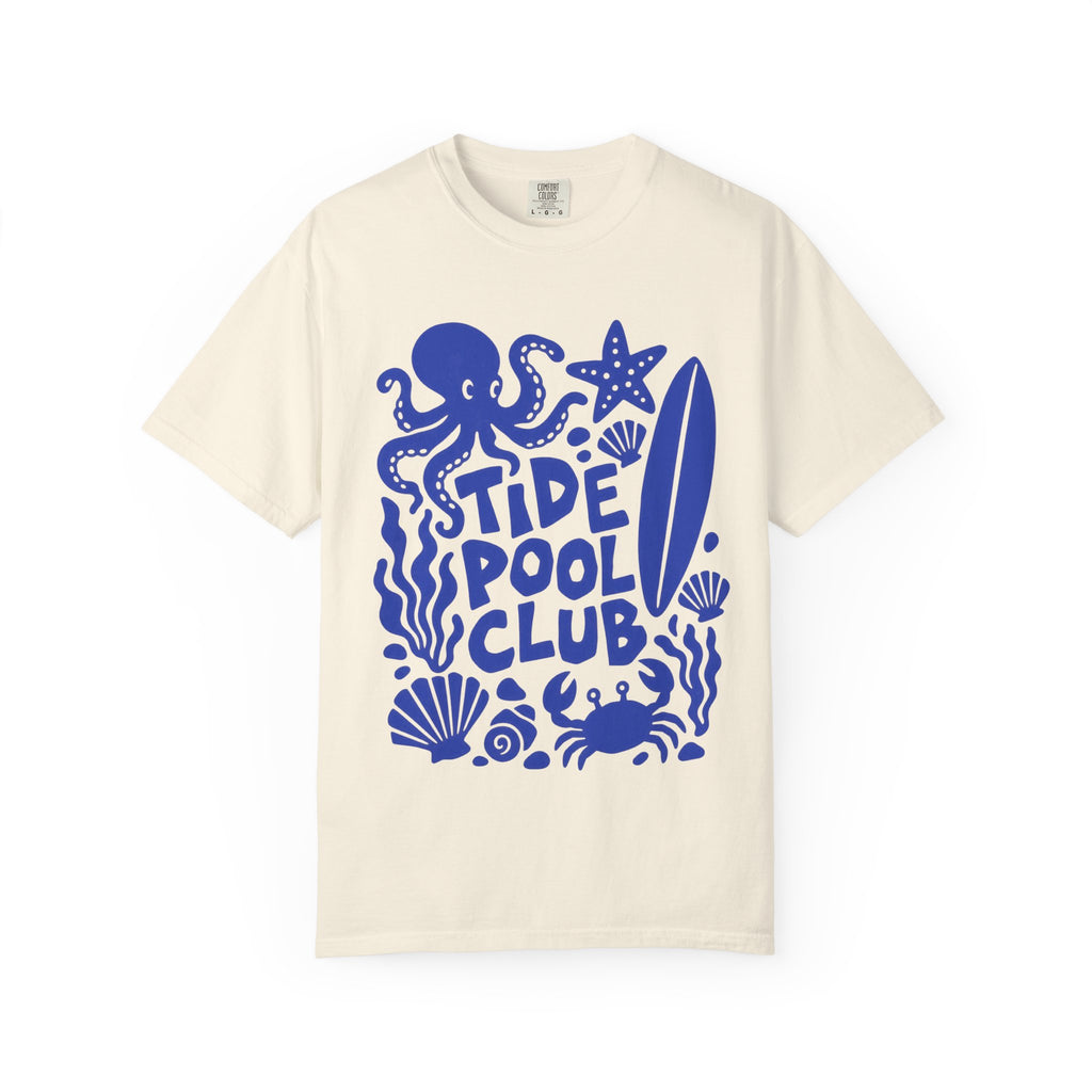 Tide Pool Club Shirt | Octopus Crab Sea Creatures Tee | Comfort Colors T-Shirt