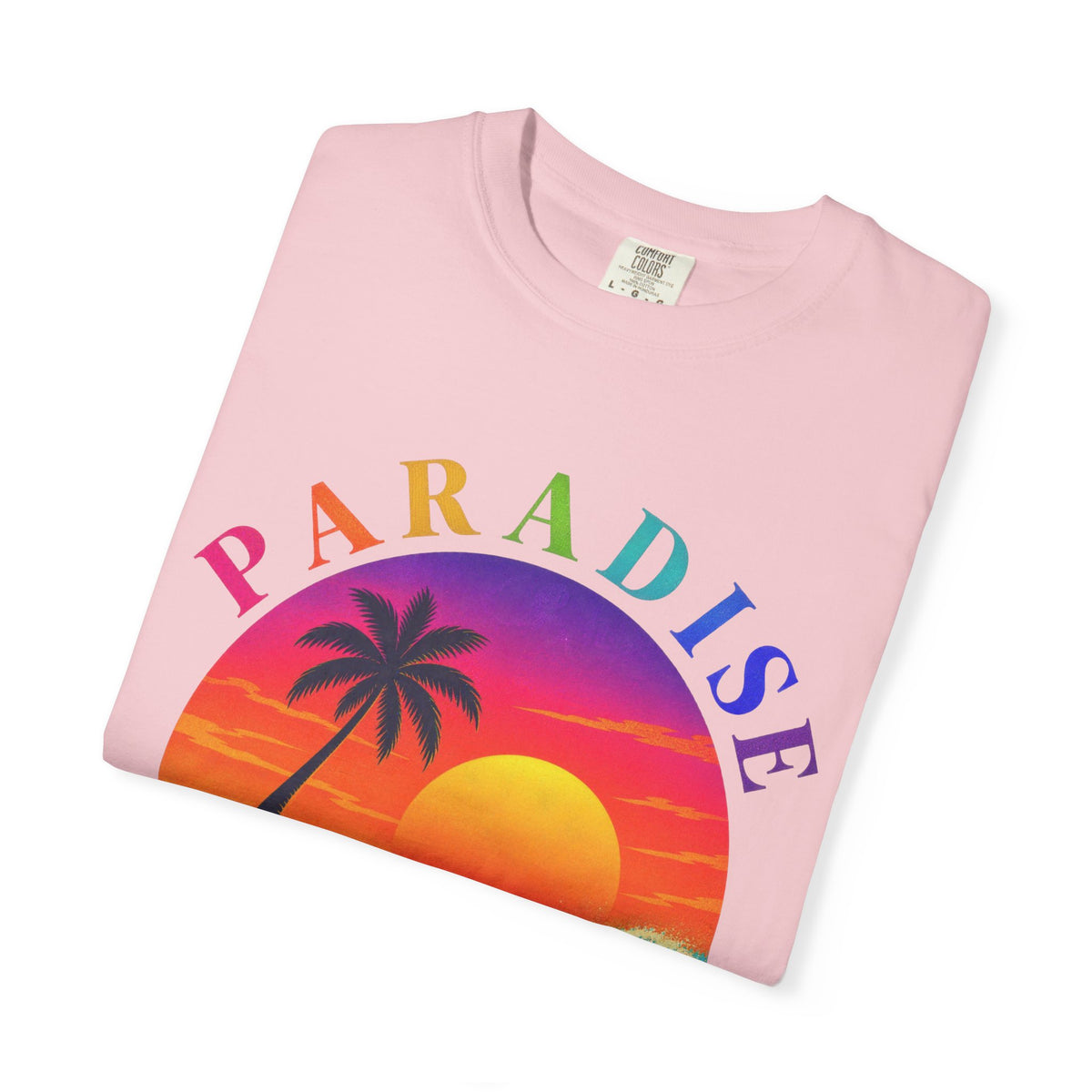 Paradise Found Tee | Tropical Island Shirt | Retro Palm T-Shirt | Comfort Colors