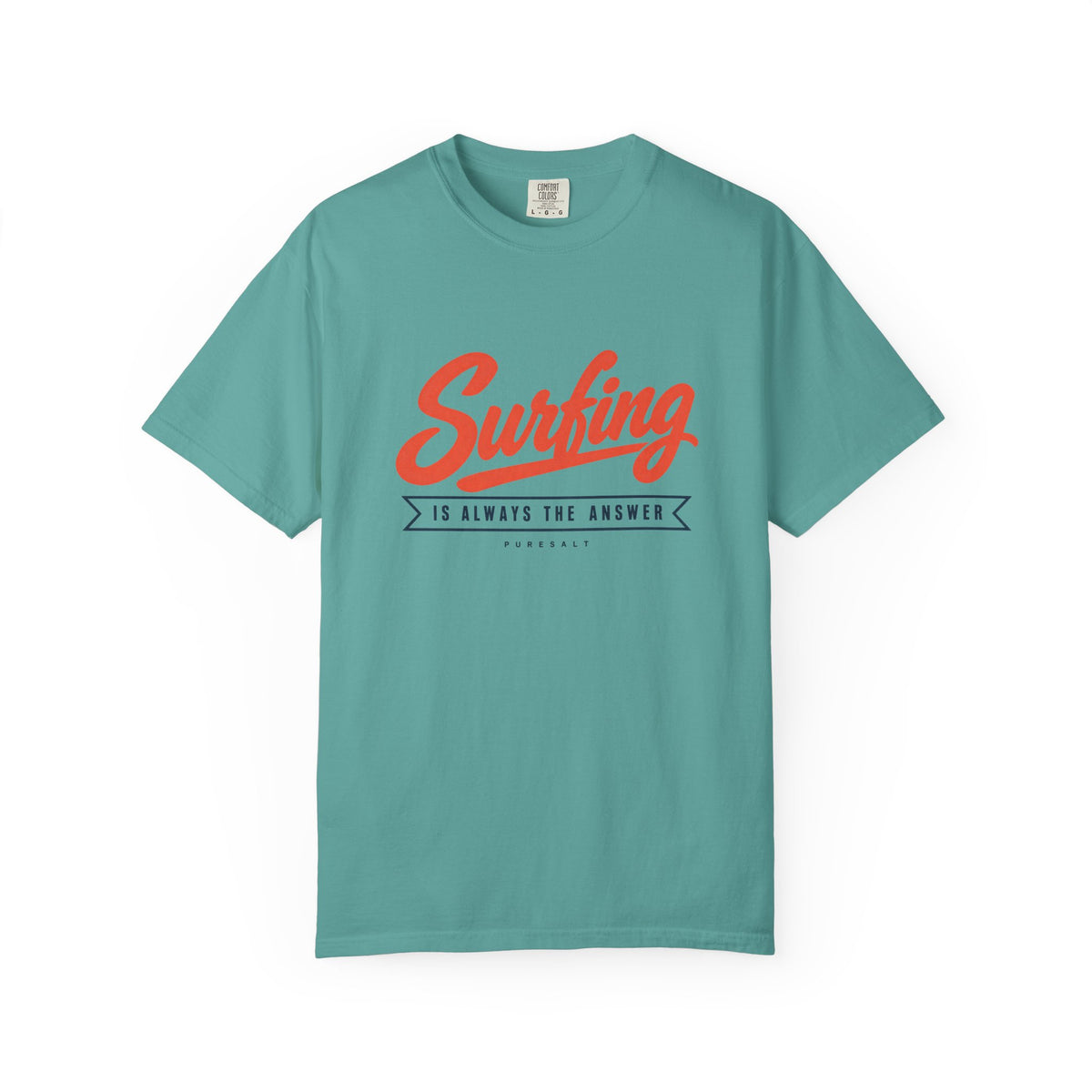Surfing Script Graphic T-shirt | Surf Is Always The Answer