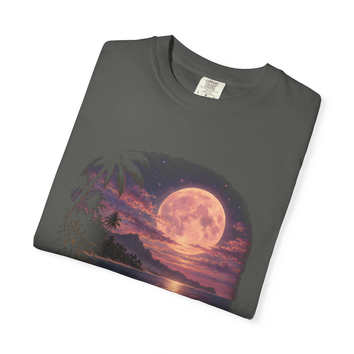 Pink Moon Paddle Shirt | Vintage Moonlight Surfer Tee | Comfort Colors T-Shirt