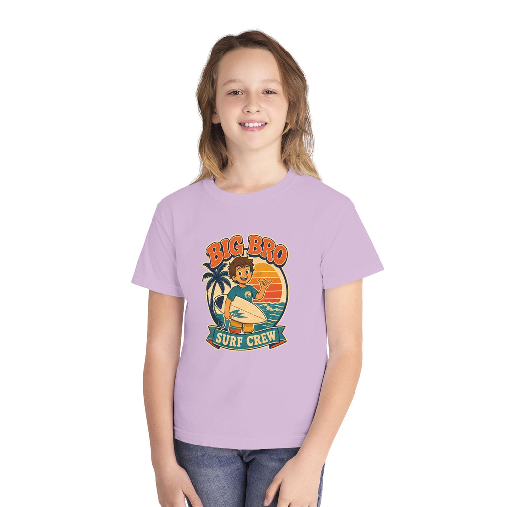 Big Bro Surf Crew Kids Tee | Big Brother Surf Shirt | Youth Beach T-Shirt | Surf Kid Gift