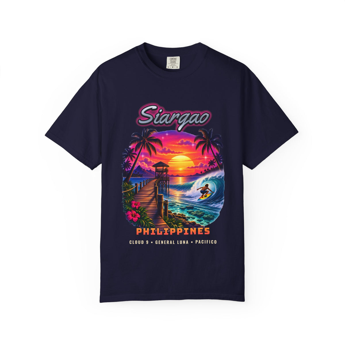 Siargao Airbrush Shirt | Philippines Surf Island Tee | Comfort Colors T-Shirt