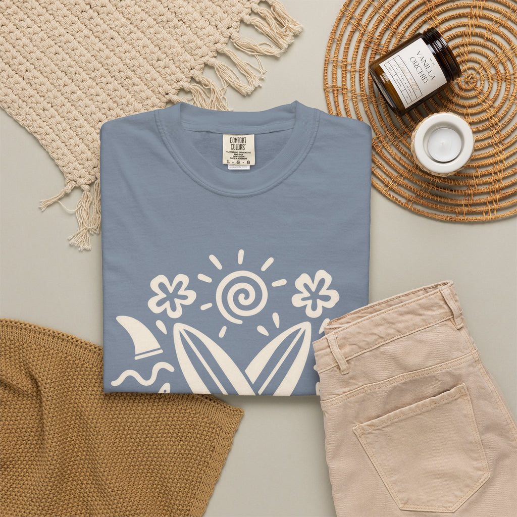 Board Meeting Surf Shirt | Funny Crossed Surfboards Tee | Comfort Colors T-Shirt
