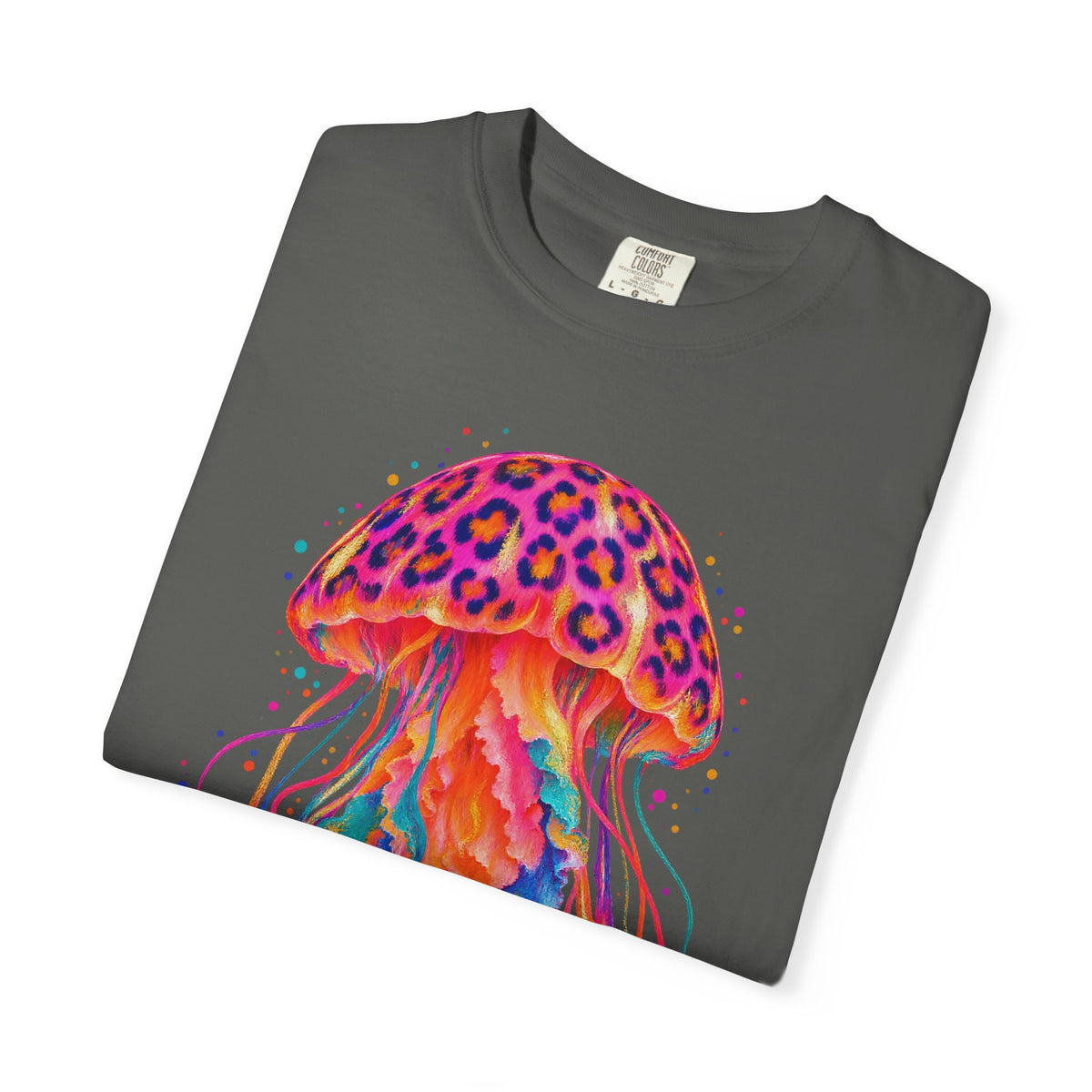 Neon Leopard Jellyfish Shirt | Ocean Jellyfish Tee | Comfort Colors T-Shirt