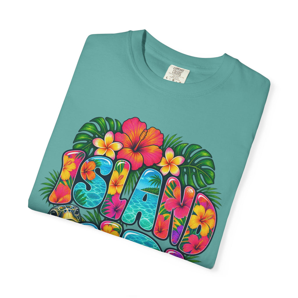 Island Girl Tee | Tropical Girl Shirt | Hibiscus Beach T-Shirt | Comfort Colors