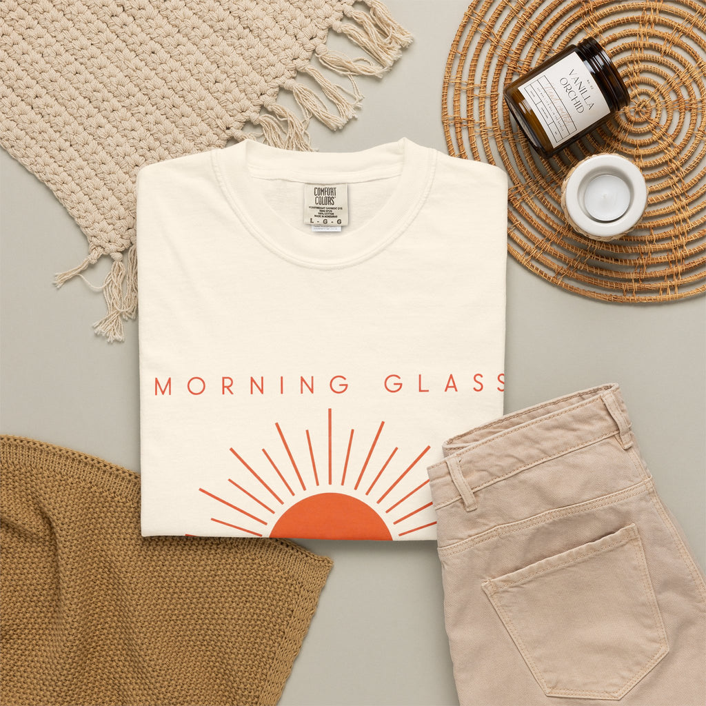 Morning Glass Surf Shirt | Sunrise Paddle Out Tee | Comfort Colors T-Shirt