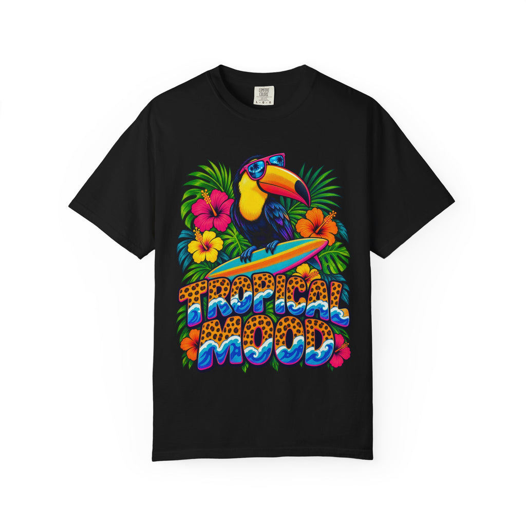 Tropical Mood Toucan Tee | Funny Toucan Surf Shirt | Tropical Jungle T-Shirt | Comfort Colors