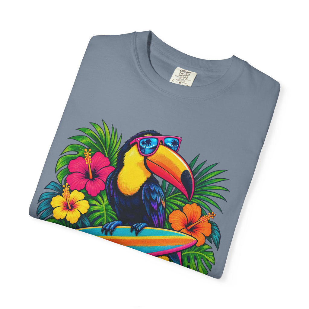 Tropical Mood Toucan Tee | Funny Toucan Surf Shirt | Tropical Jungle T-Shirt | Comfort Colors