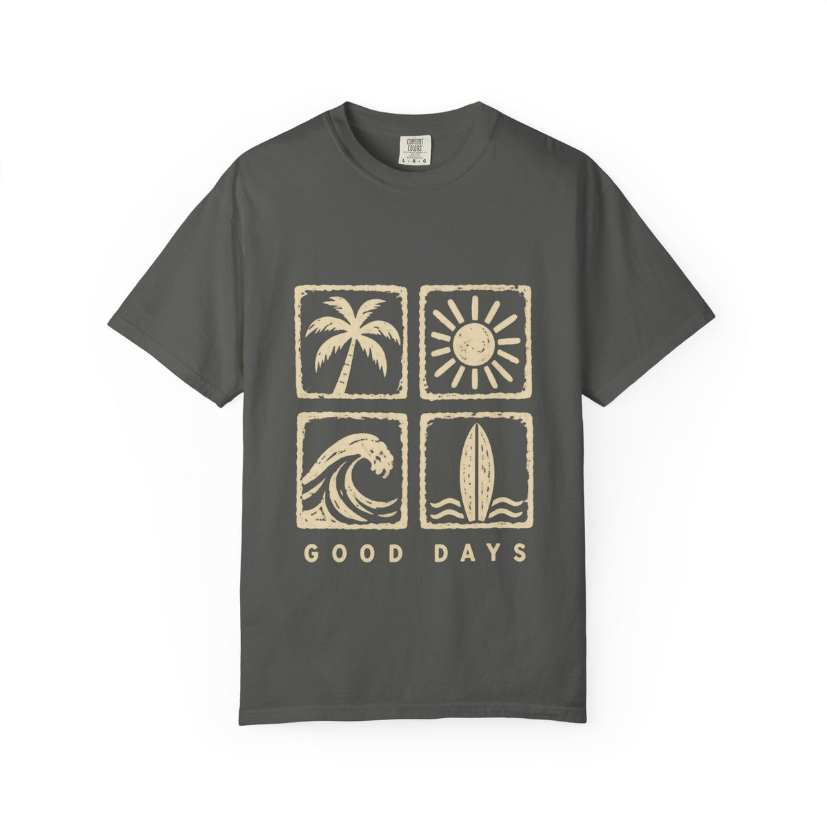 Good Days Stamp Shirt | Mini Beach Badges Tee | Comfort Colors T-Shirt