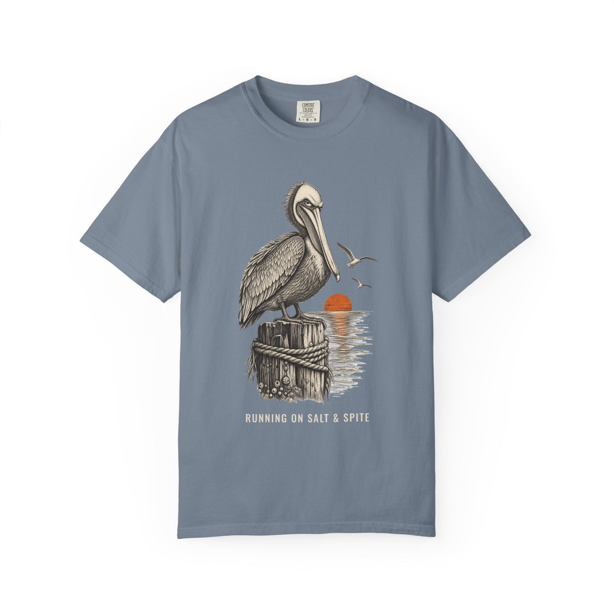 Running On Salt And Spite Shirt | Funny Salty Attitude Tee | Comfort Colors T-Shirt
