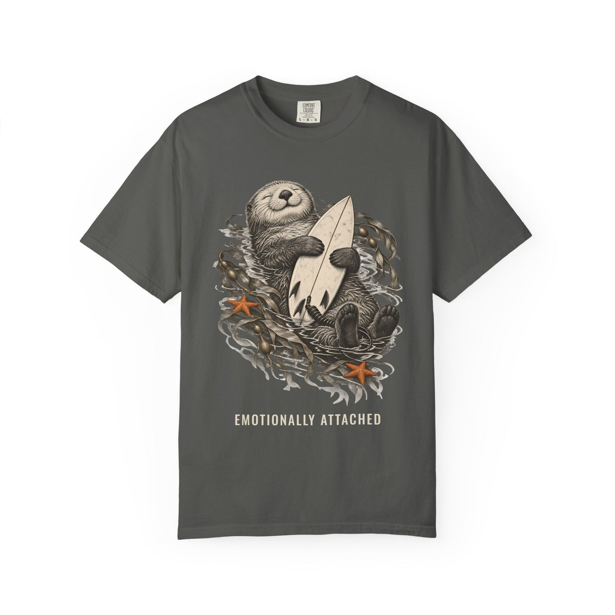 Emotionally Attached Otter Shirt | Cute Otters Holding Hands Tee | Comfort Colors T-Shirt