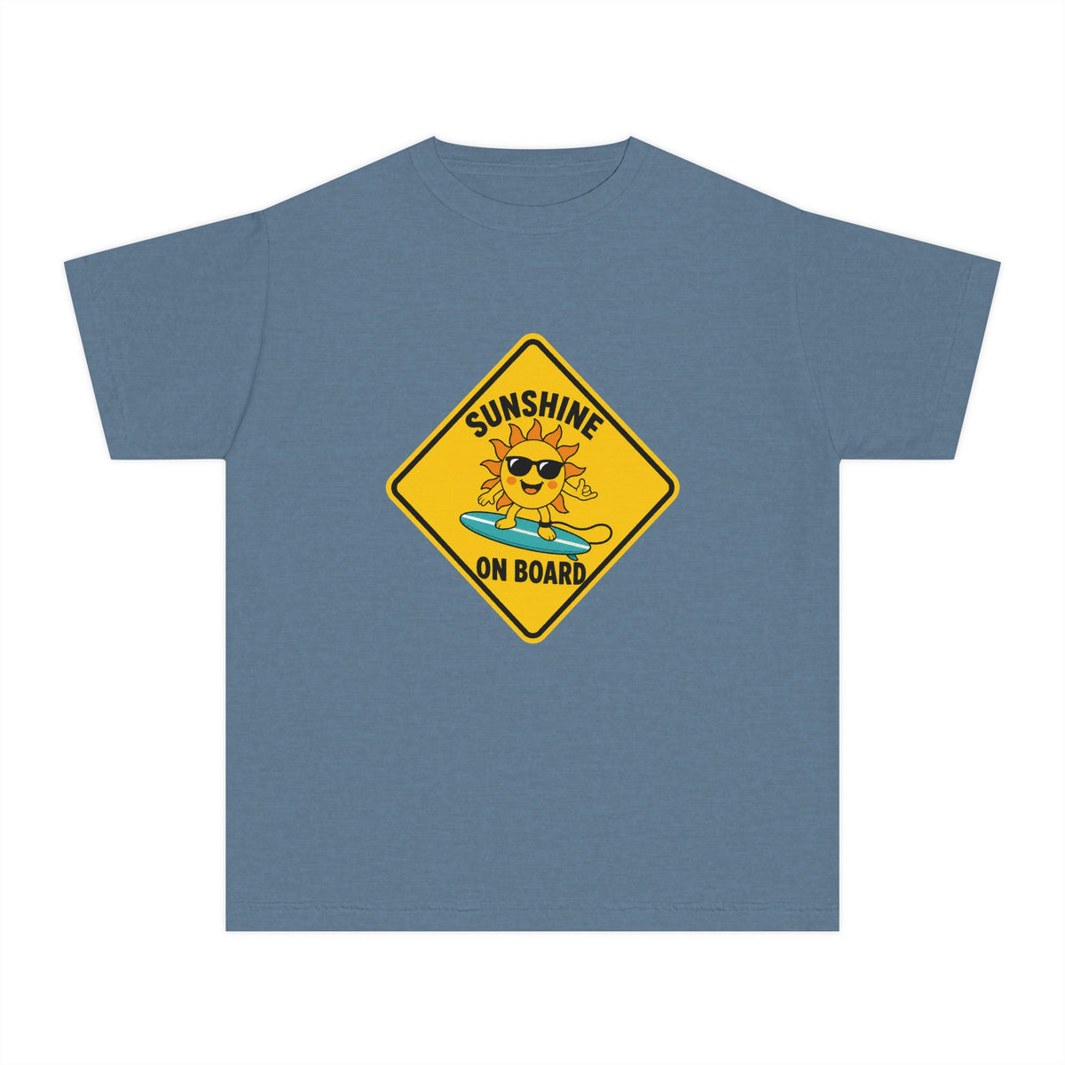 Sunshine On Board Kids Tee | Sunshine Kids Shirt | Youth Beach T-Shirt | Surf Kid Gift