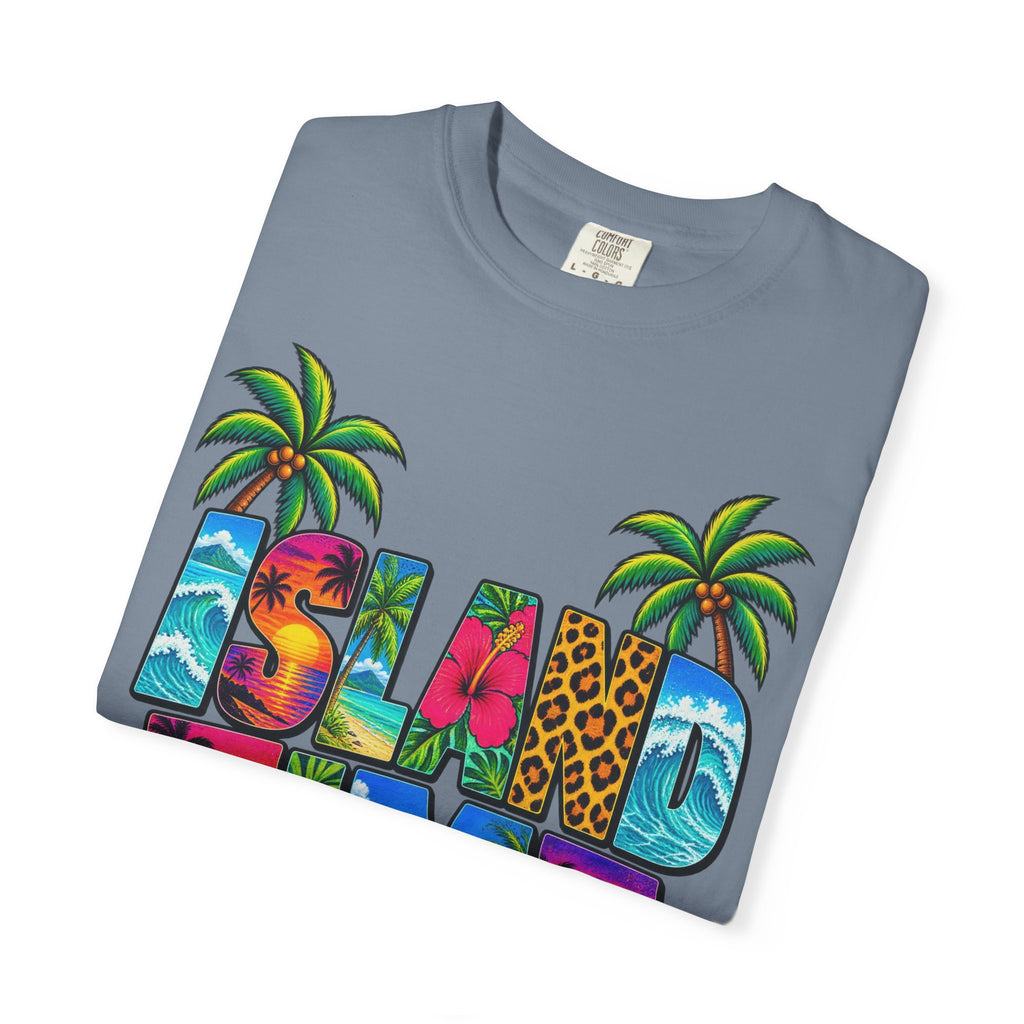 Island Time Tee | Tropical Island Shirt | Retro Vacation T-Shirt | Comfort Colors