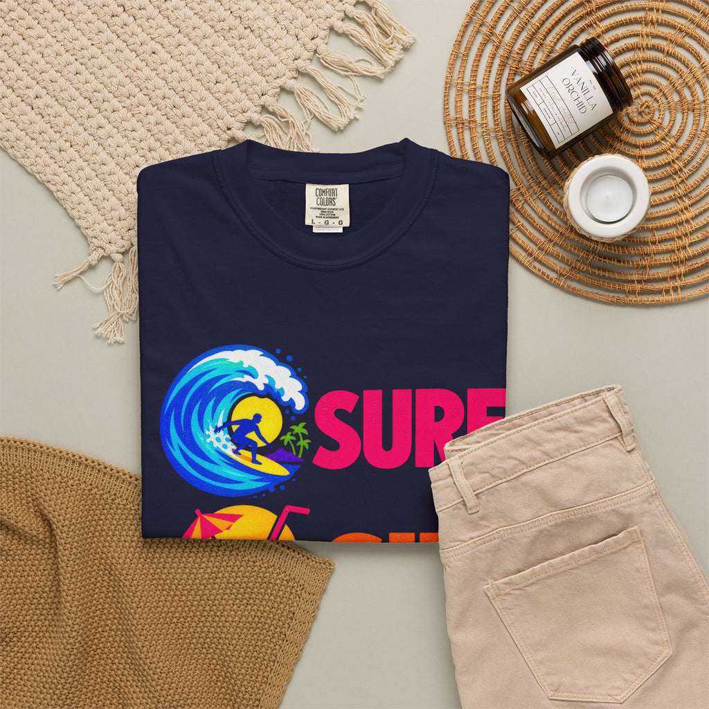 Surf Sip Repeat Tee | Surf & Cocktail Shirt | Funny Beach T-Shirt | Comfort Colors