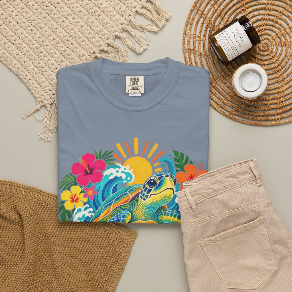 Sea You Later Sea Turtle Tee | Funny Ocean Pun Shirt | Colorful Beach T-Shirt | Comfort Colors