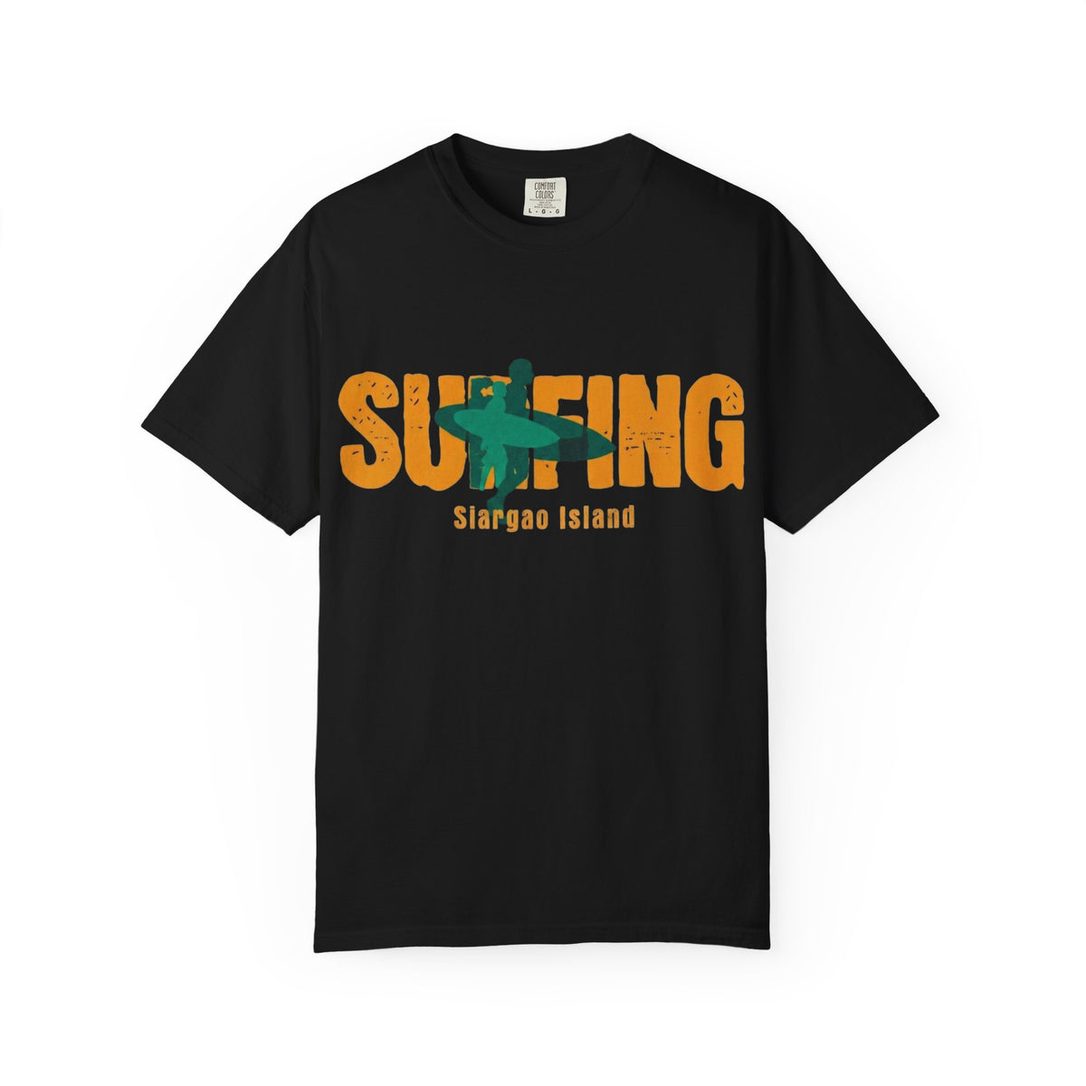 Surfing silhouette T-shirt | Siargao Island surf design