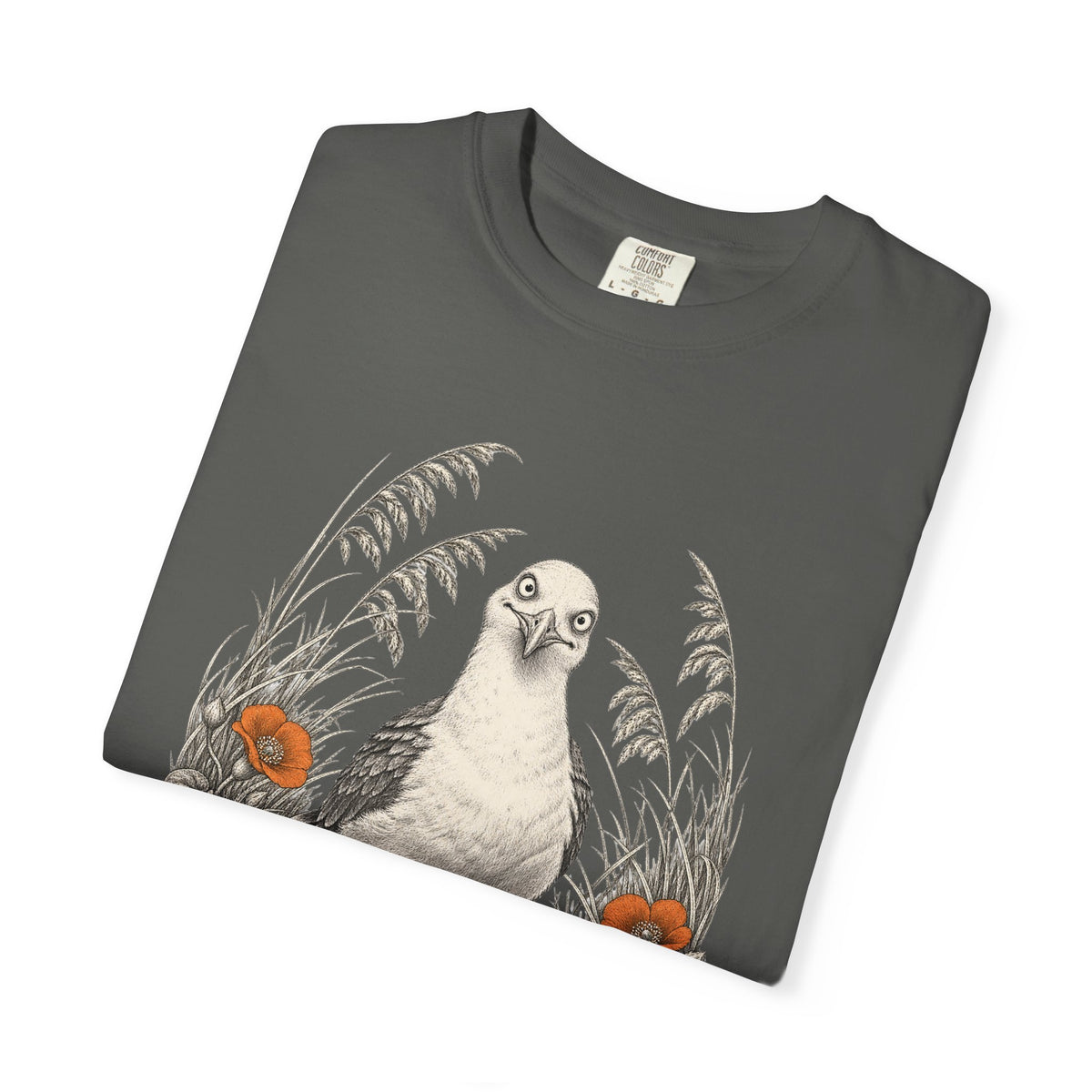 Mildly Feral Seagull Shirt | Vintage Etched Funny Bird Tee | Comfort Colors T-Shirt