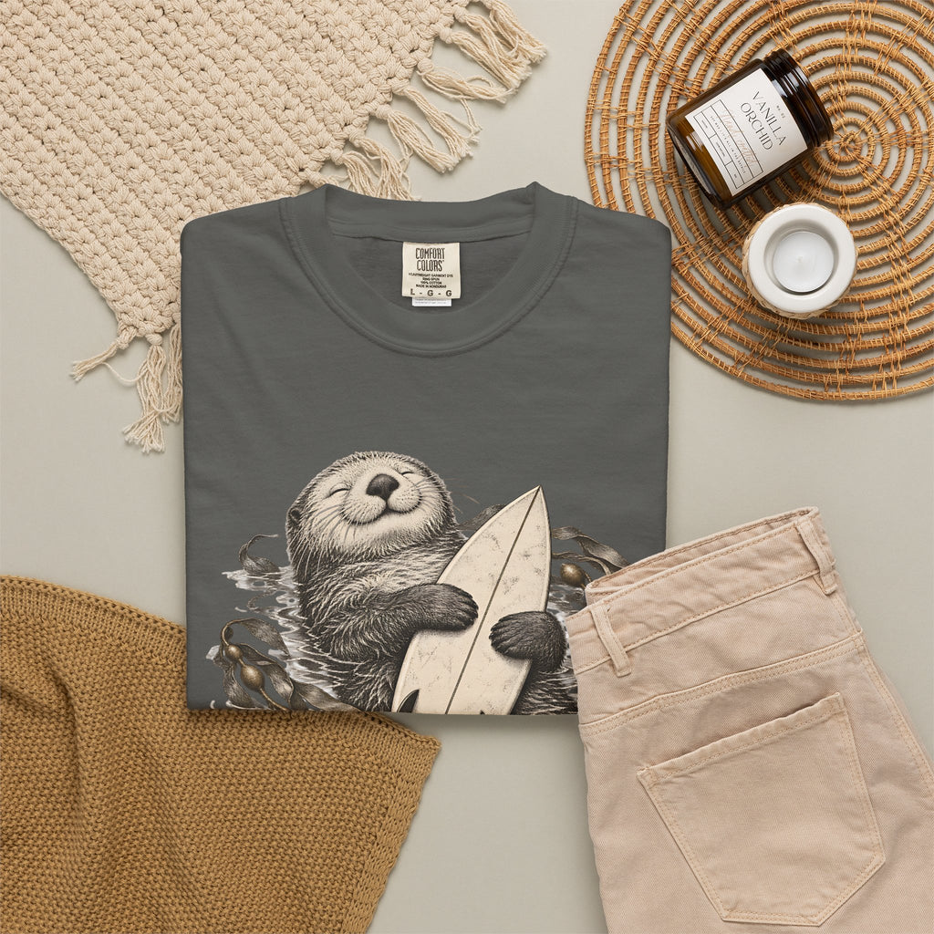 Emotionally Attached Otter Shirt | Cute Otters Holding Hands Tee | Comfort Colors T-Shirt