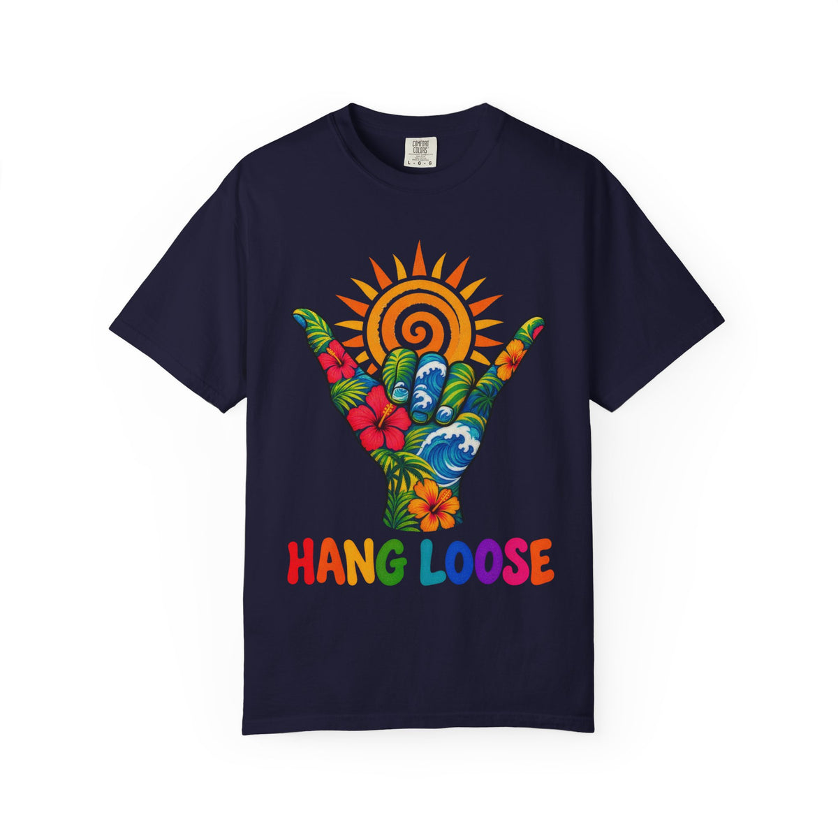 Hang Loose Tee | Shaka Surf Shirt | Retro Beach T-Shirt | Comfort Colors