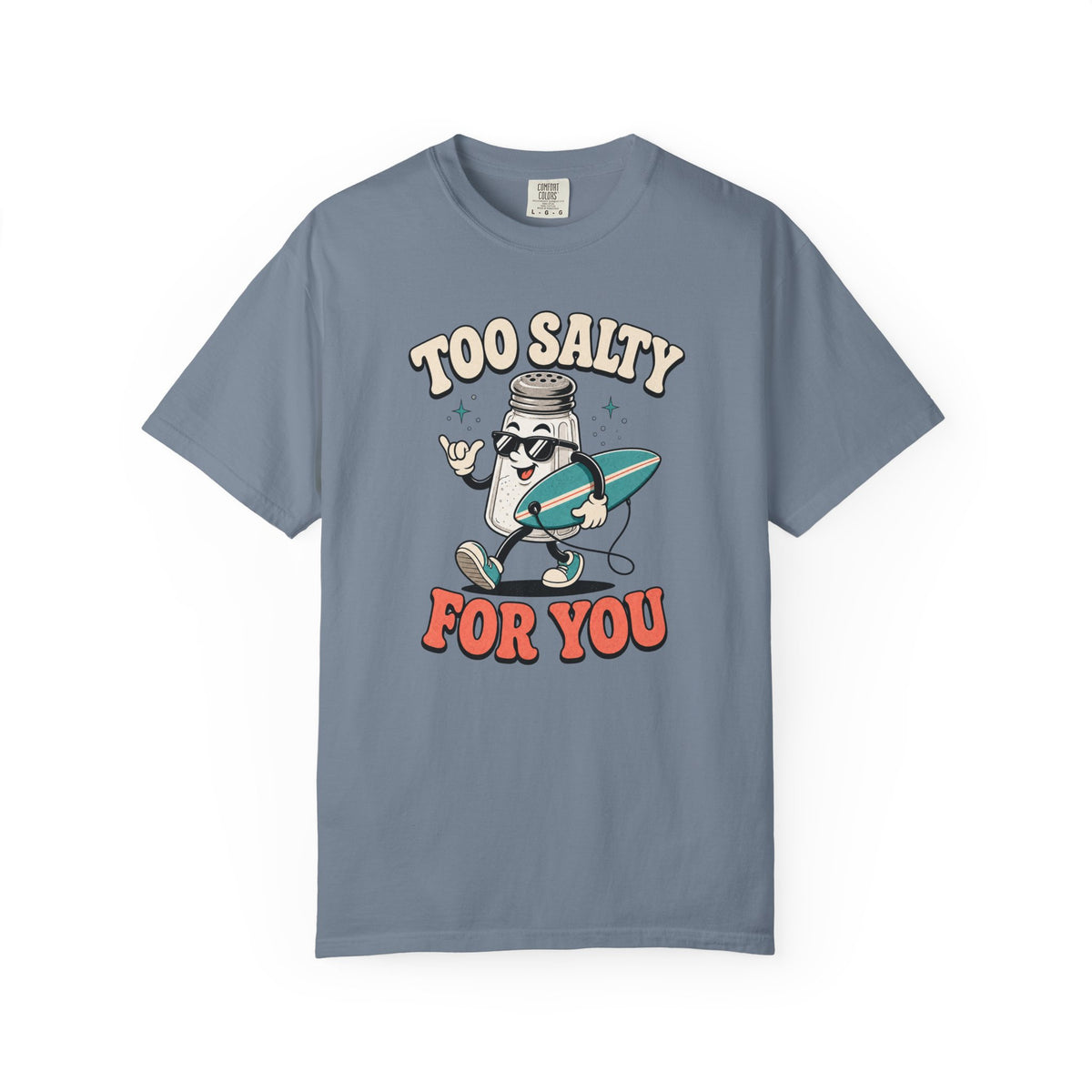 Too Salty For You Tee | Funny Salty Shirt | Retro Beach T-Shirt | Comfort Colors Gift