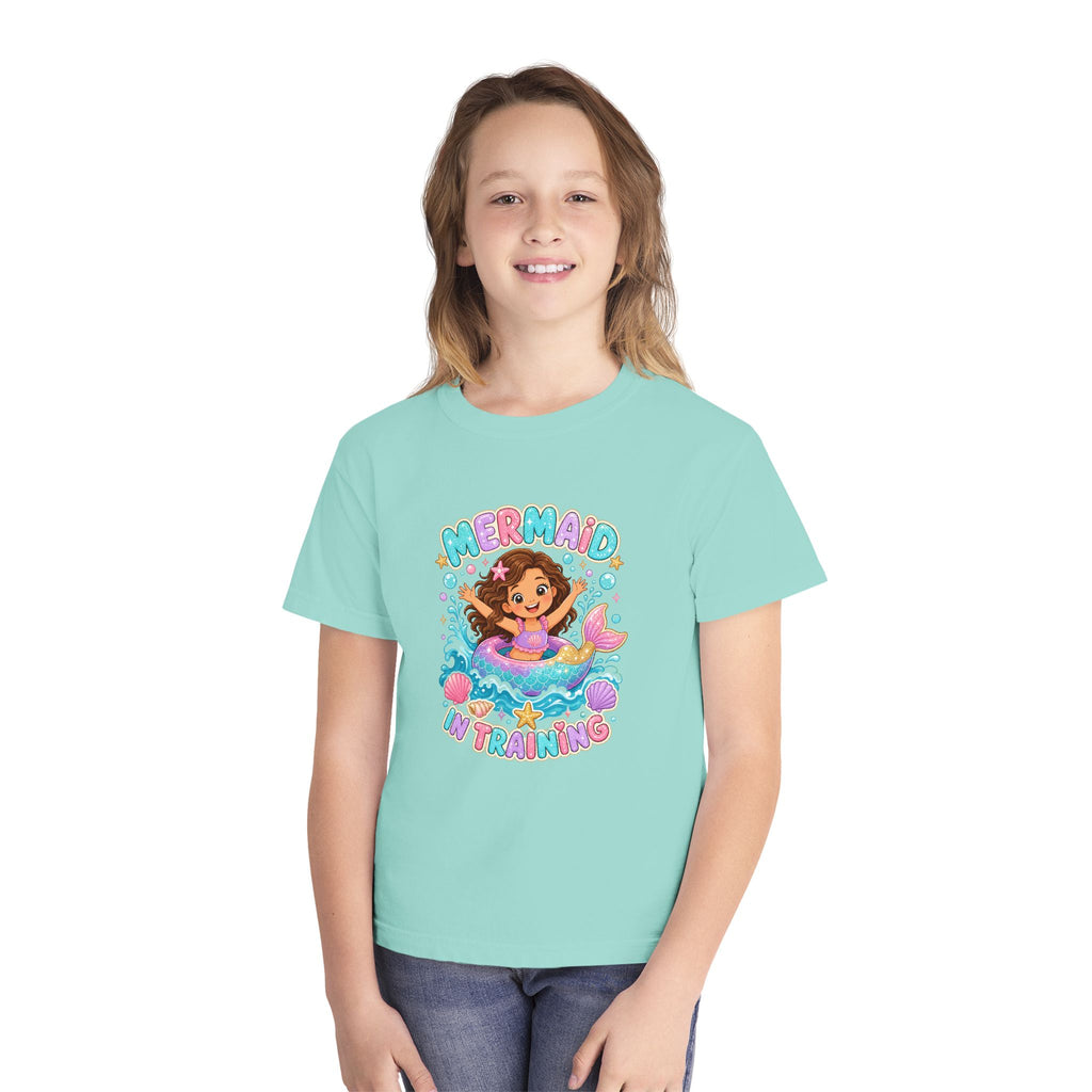 Mermaid In Training Kids Tee | Mermaid Kids Shirt | Youth Beach T-Shirt | Surf Kid Gift