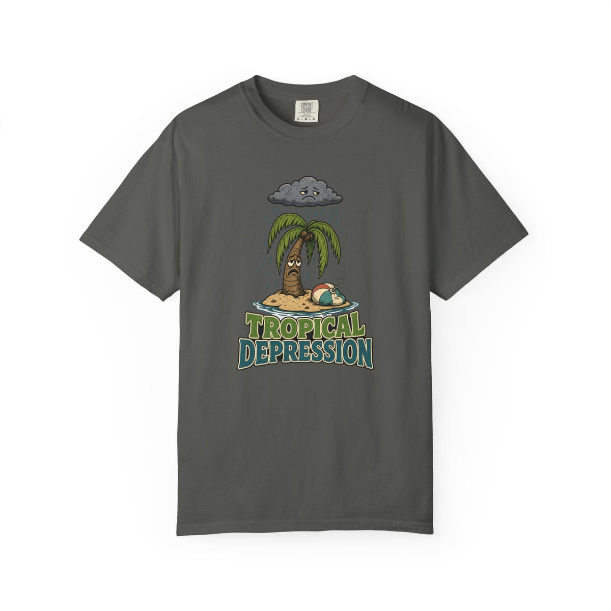 Tropical Depression Tee | Funny Palm Tree Shirt | Retro Beach T-Shirt | Comfort Colors Gift