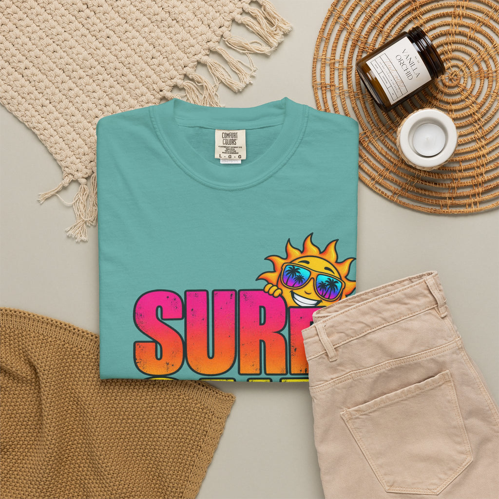 Surf Salt Soul Tee | Retro Surf Graphic Shirt | Colorful Beach T-Shirt | Comfort Colors