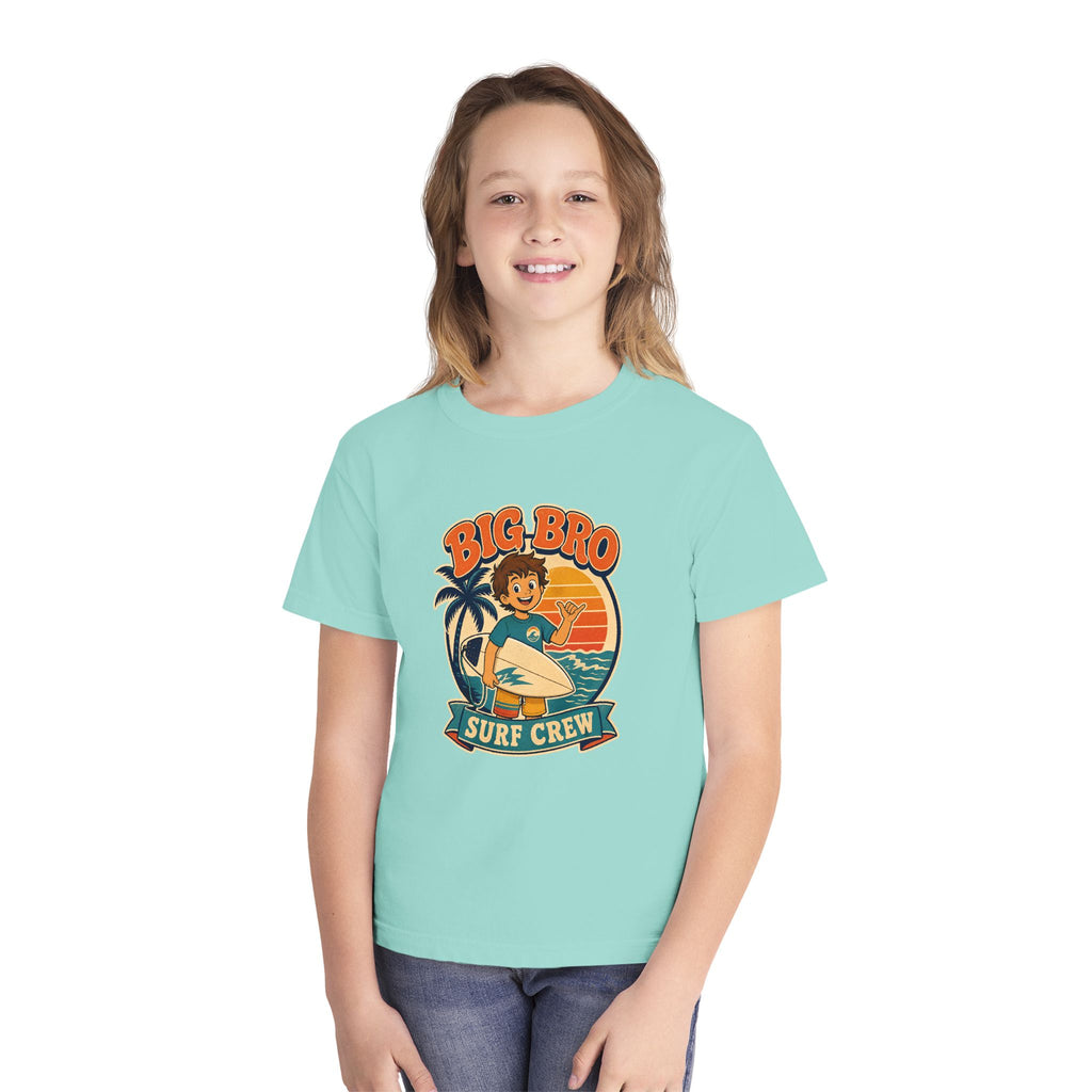Big Bro Surf Crew Kids Tee | Big Brother Surf Shirt | Youth Beach T-Shirt | Surf Kid Gift
