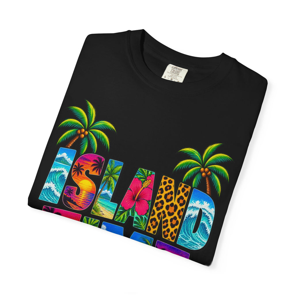 Island Time Tee | Tropical Island Shirt | Retro Vacation T-Shirt | Comfort Colors