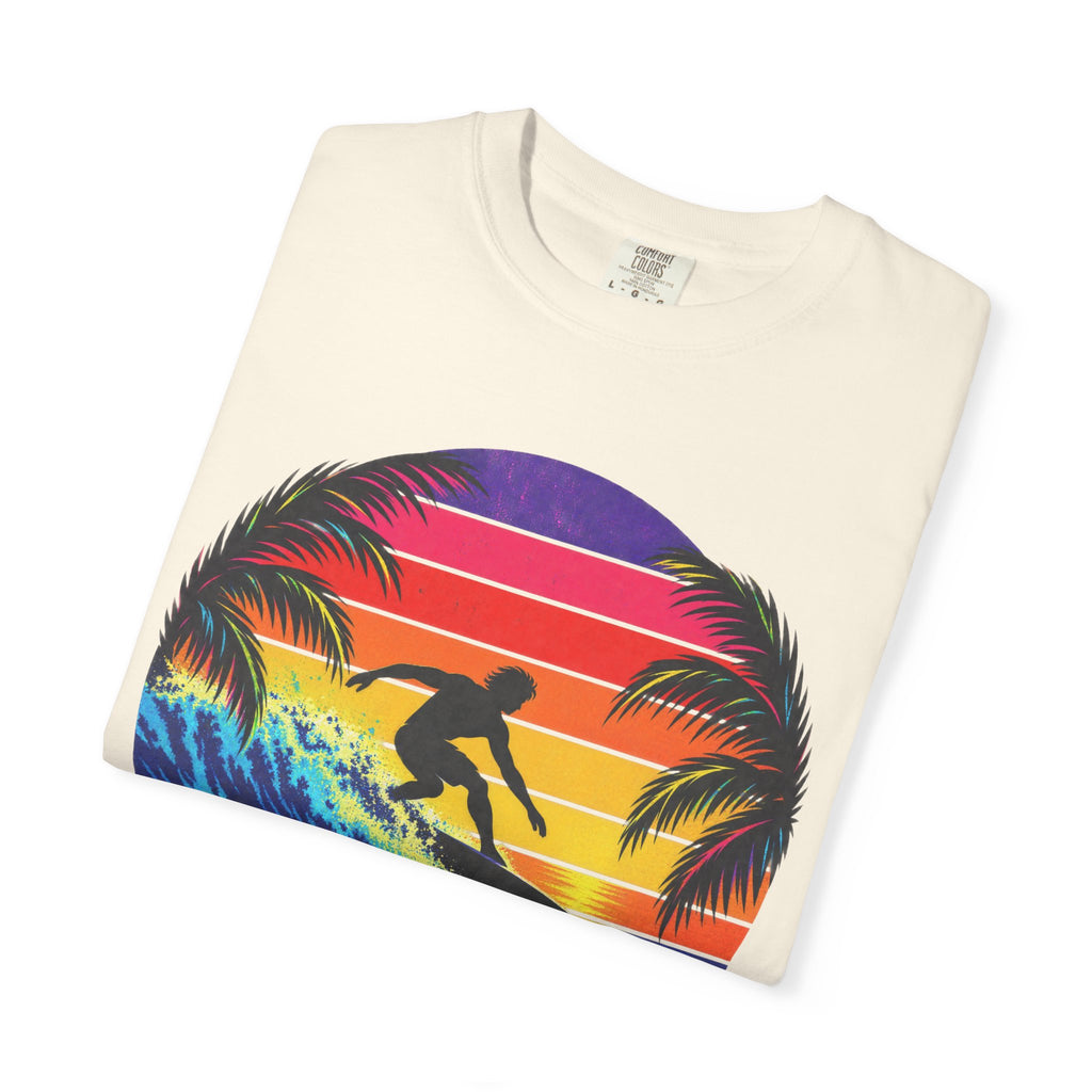 Sunset Chaser Tee | Retro Sunset Shirt | Tropical Surf T-Shirt | Comfort Colors