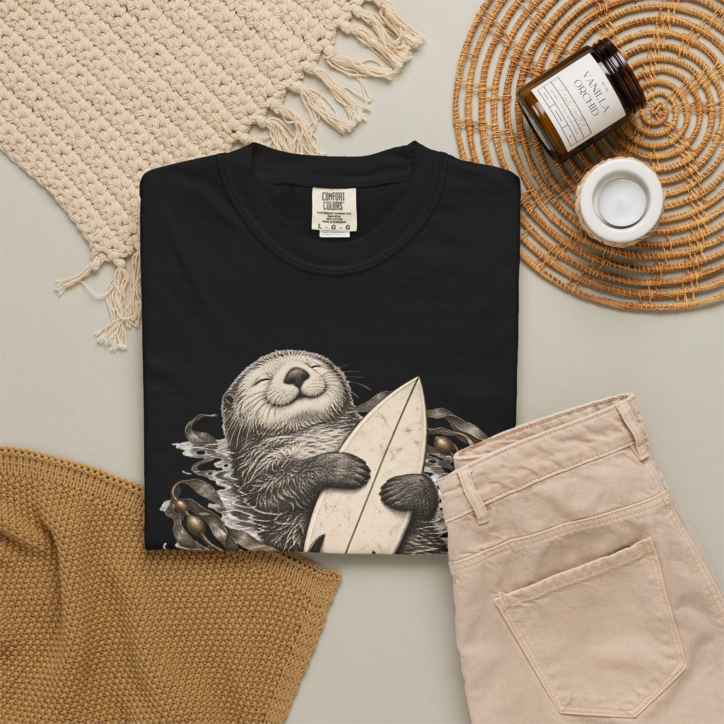 Emotionally Attached Otter Shirt | Cute Otters Holding Hands Tee | Comfort Colors T-Shirt