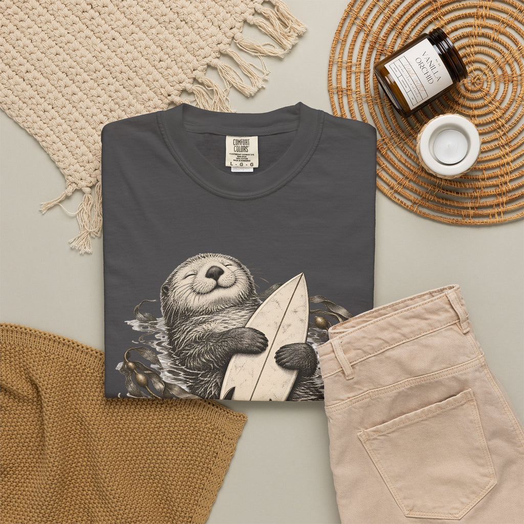 Emotionally Attached Otter Shirt | Cute Otters Holding Hands Tee | Comfort Colors T-Shirt