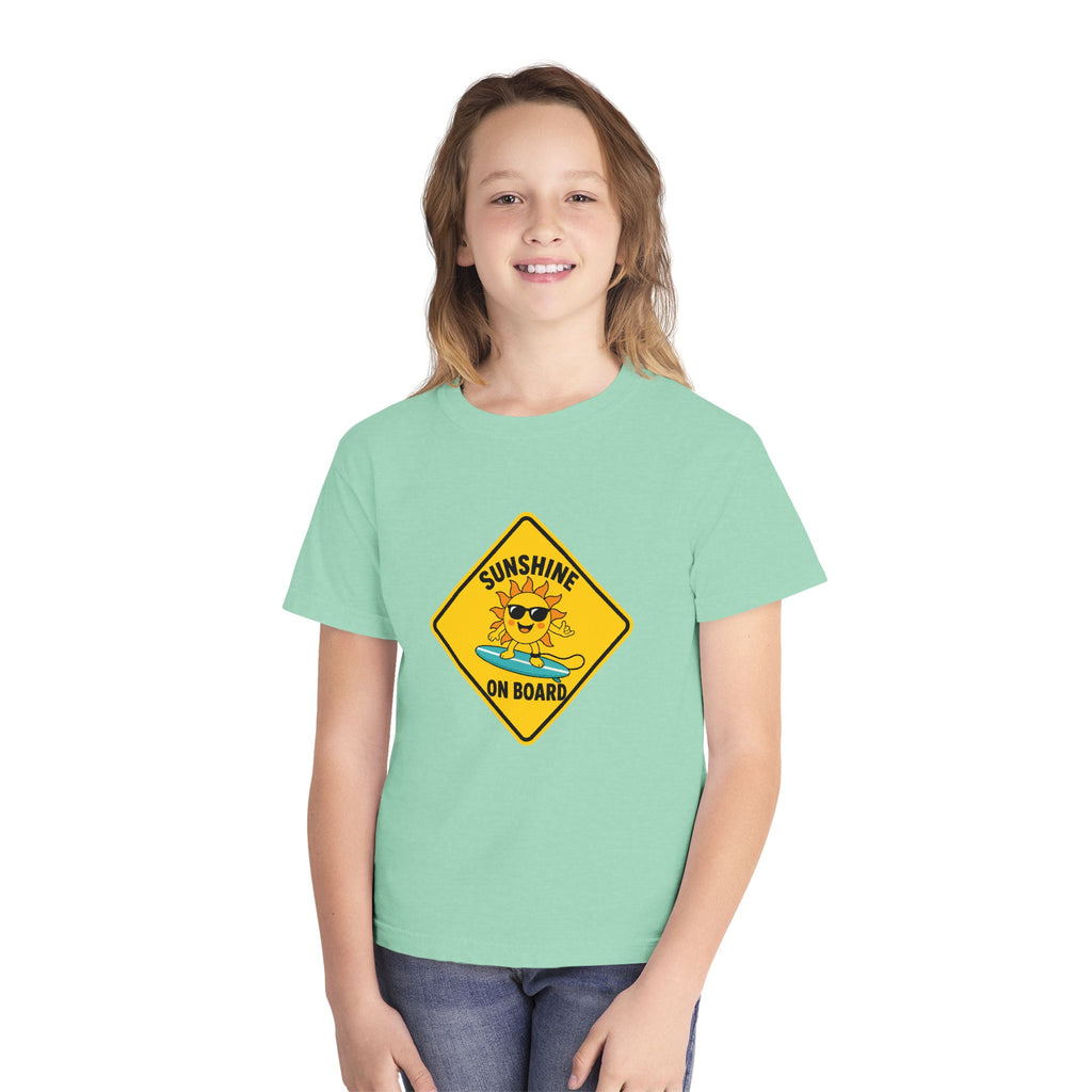 Sunshine On Board Kids Tee | Sunshine Kids Shirt | Youth Beach T-Shirt | Surf Kid Gift