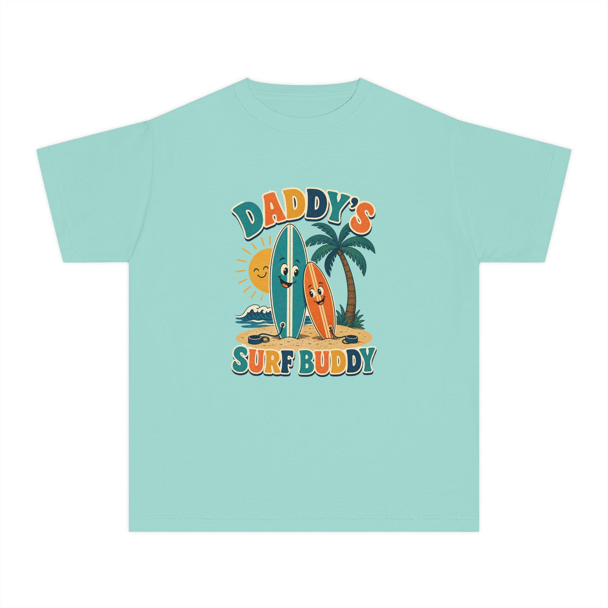 Daddy's Surf Buddy Kids Tee | Daddy Surf Buddy Shirt | Youth Beach T-Shirt | Surf Kid Gift