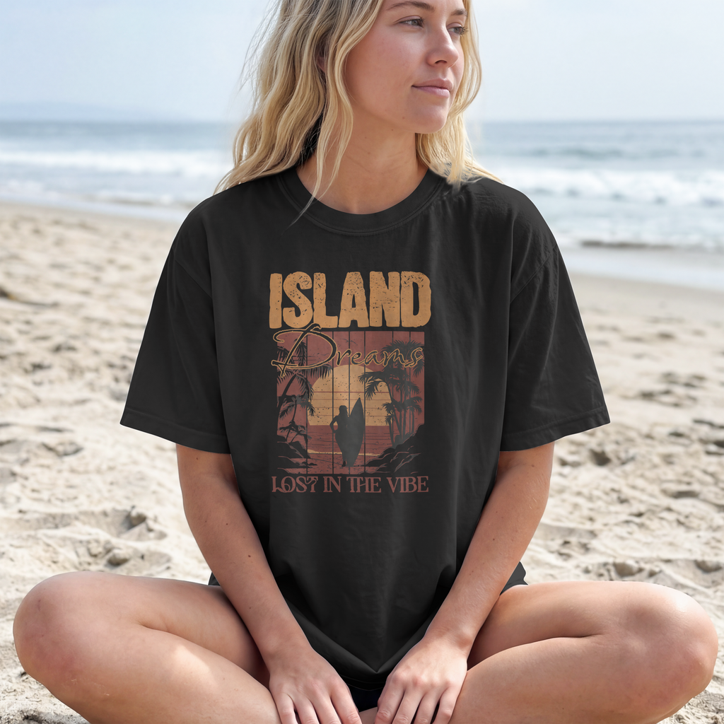 Lost in the Island Vibe Unisex Heavy Cotton Tee
