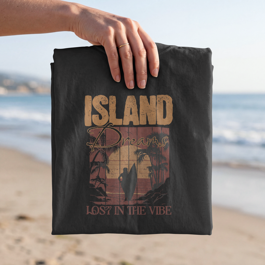 Lost in the Island Vibe Unisex Heavy Cotton Tee