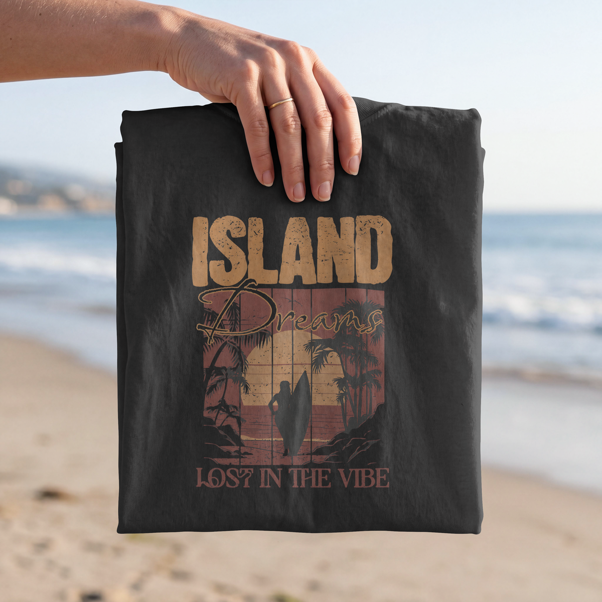 Lost in the Island Vibe Unisex Heavy Cotton Tee