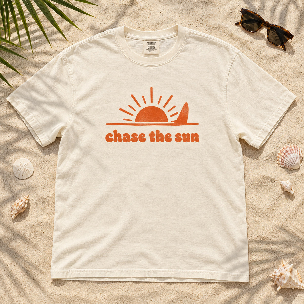Chase the Sun Surf T-Shirt — Retro Beach Graphic Tee