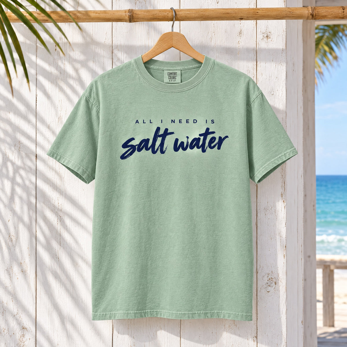 Salt Water Tee — "All I Need is Salt Water" Beach T-Shirt