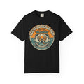 Certified Beach Bum graphic T-Shirt | Retro Surf Badge, Ocean Waves