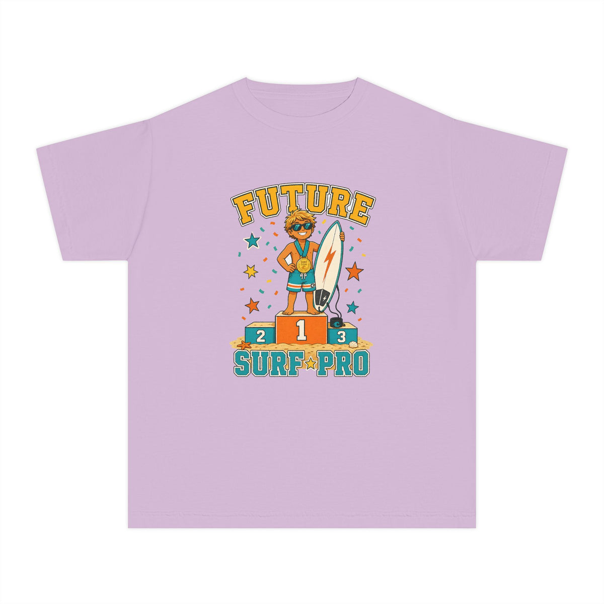 Future Surf Pro Kids Tee | Future Surfer Kids Shirt | Youth Beach T-Shirt | Surf Kid Gift