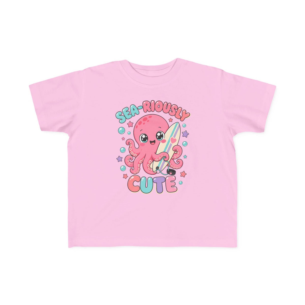 Sea-Riously Cute Kids Tee | Cute Octopus Kids Shirt | Toddler Beach T-Shirt | Surf Kid Gift